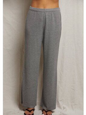 perfectwhitetee Shane Waffle Pant in Heather Grey